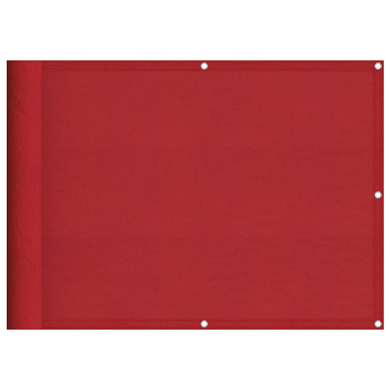 Load image into Gallery viewer, Vidaxl balkonscherm rood 75x700 cm 100% polyester oxford