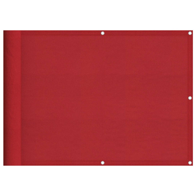 Load image into Gallery viewer, Vidaxl balkonscherm rood 75x800 cm 100% polyester oxford