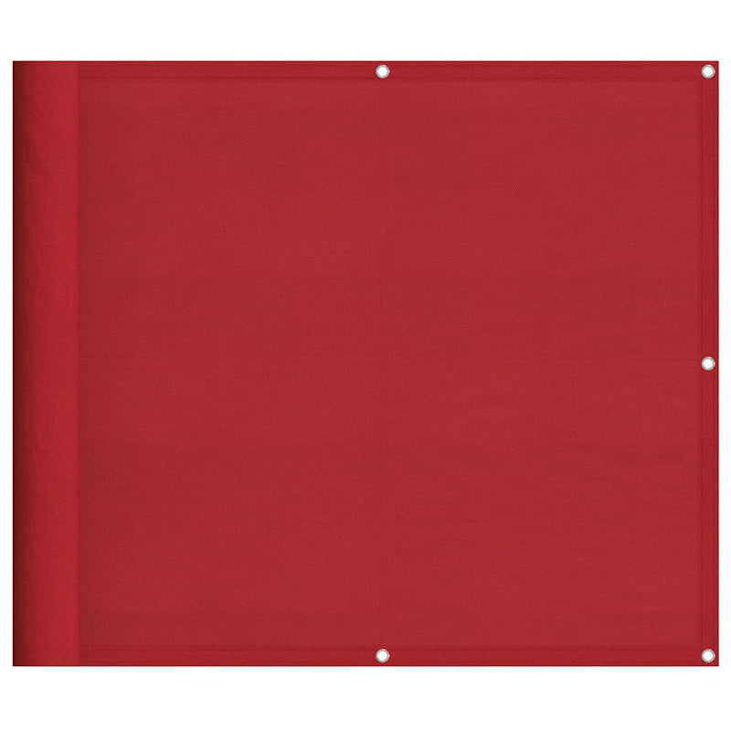 Load image into Gallery viewer, Vidaxl balkonscherm rood 90x800 cm 100% polyester oxford