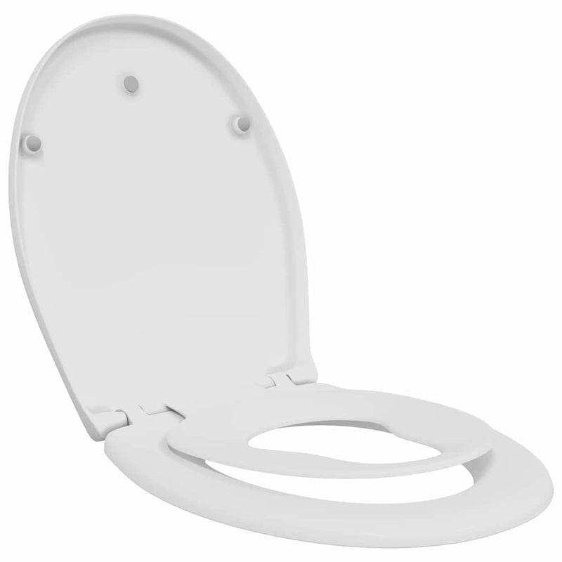 Load image into Gallery viewer, Vidaxl toiletzitting wit 47 x 37 x 4 cm duroplast