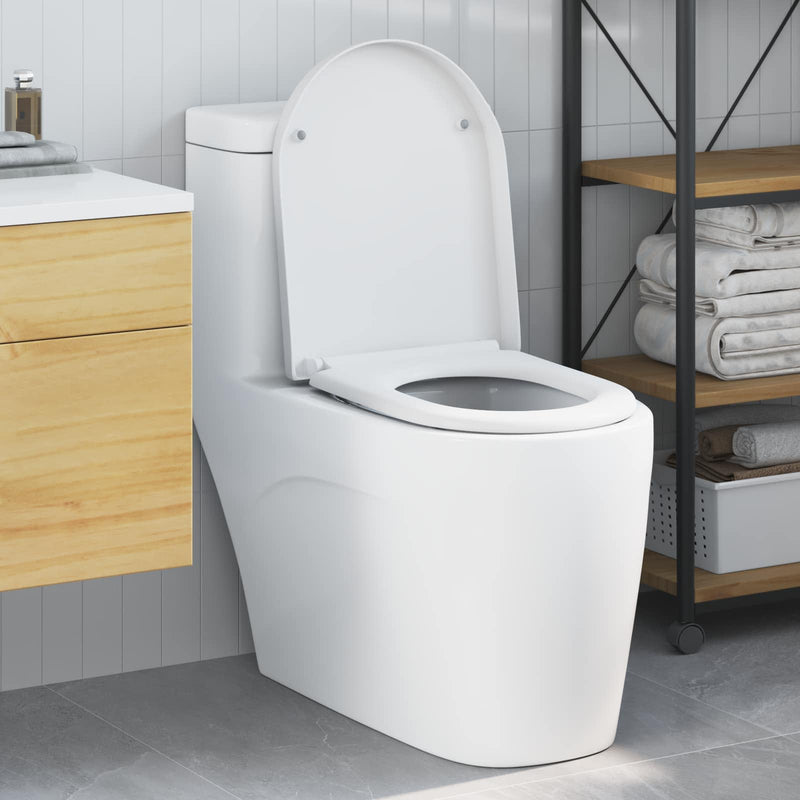 Load image into Gallery viewer, Vidaxl toiletzitting wit 49 x 36 x 4 cm duroplast