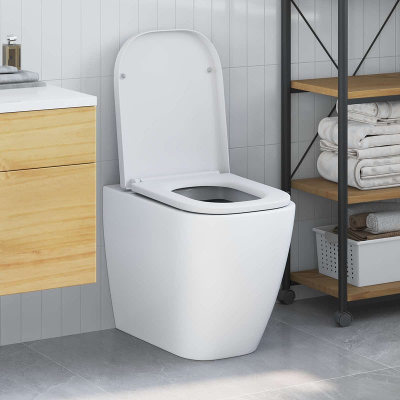 Load image into Gallery viewer, Vidaxl toiletzitting wit 47,5 x 35 x 3,6 cm duroplast