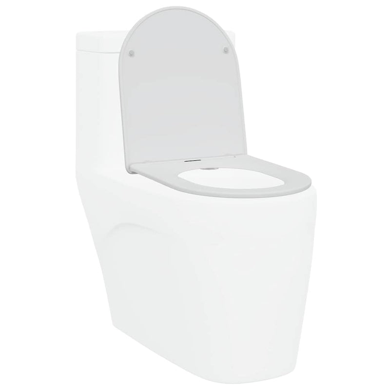 Load image into Gallery viewer, Vidaxl toiletzitting wit 47 x 36 x 3,4 cm duroplast