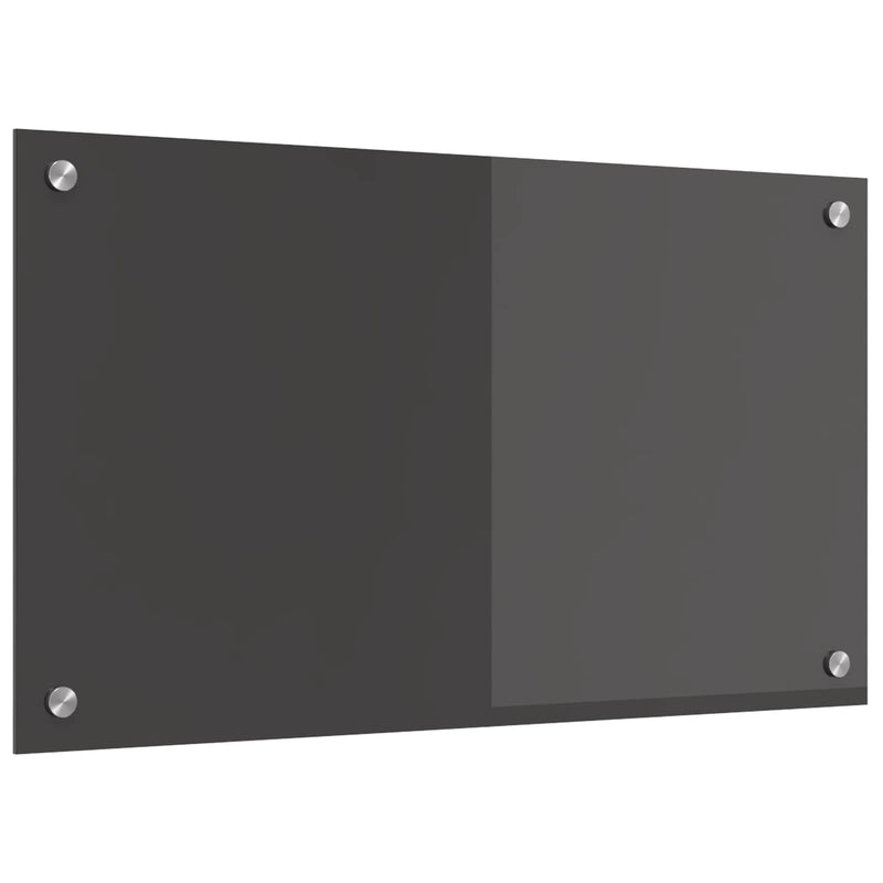 Load image into Gallery viewer, Vidaxl keuken spatscherm donkergrijs 70 x 40 cm gehard glas