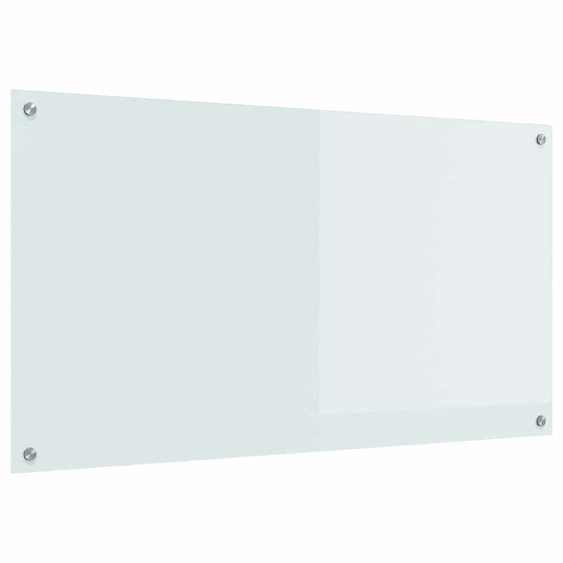 Load image into Gallery viewer, Vidaxl keuken spatscherm wit 110 x 60 cm gehard glas