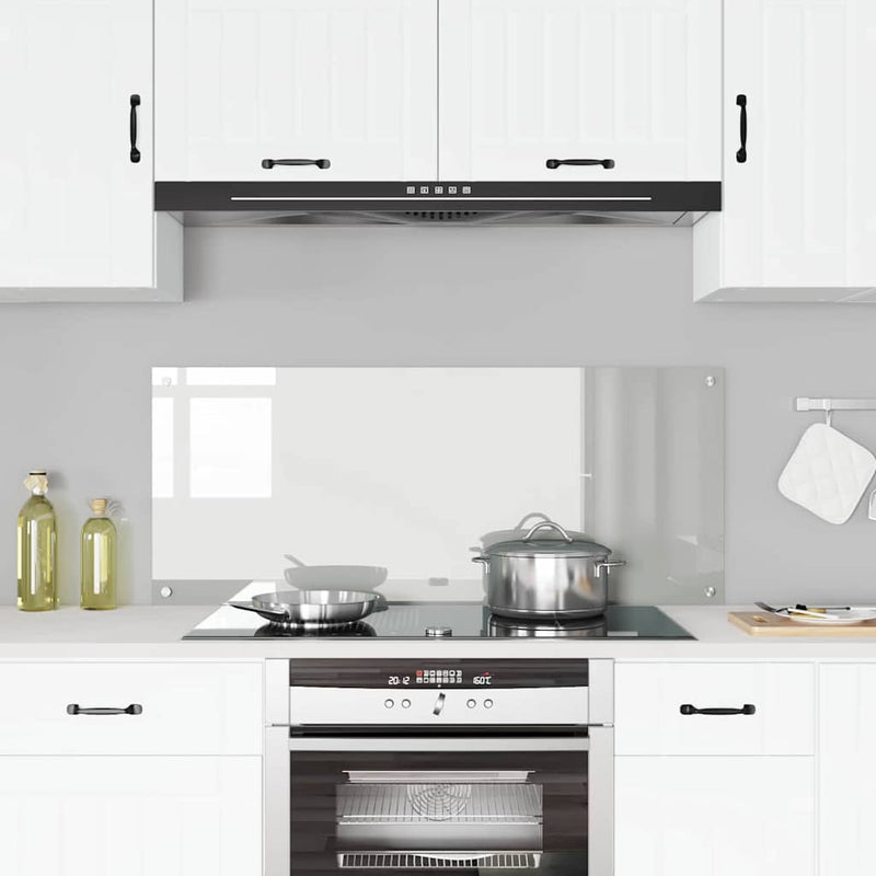Load image into Gallery viewer, Vidaxl keuken spatscherm doorzichtig 120 x 50 cm gehard glas
