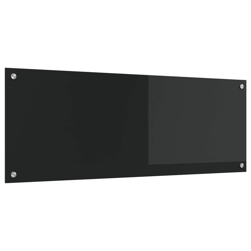 Load image into Gallery viewer, Vidaxl keuken spatscherm zwart 110 x 40 cm gehard glas