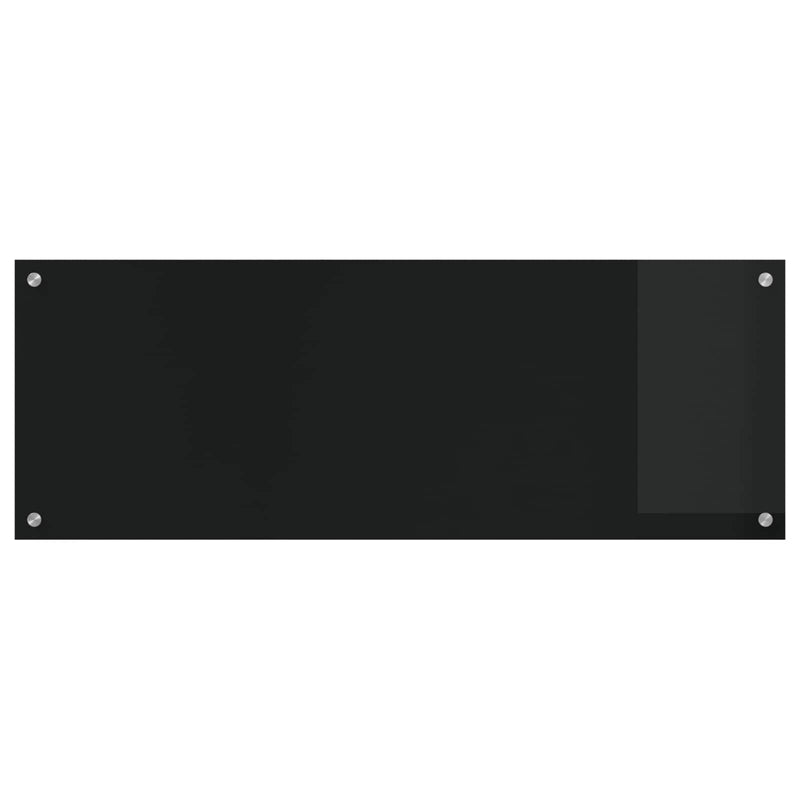 Load image into Gallery viewer, Vidaxl keuken spatscherm zwart 110 x 40 cm gehard glas