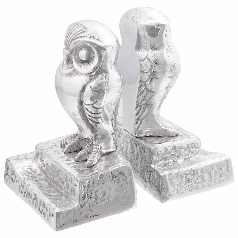 Load image into Gallery viewer, Vidaxl boekensteunen 2 pcs zilver 12 x 9 x 19 cm aluminium