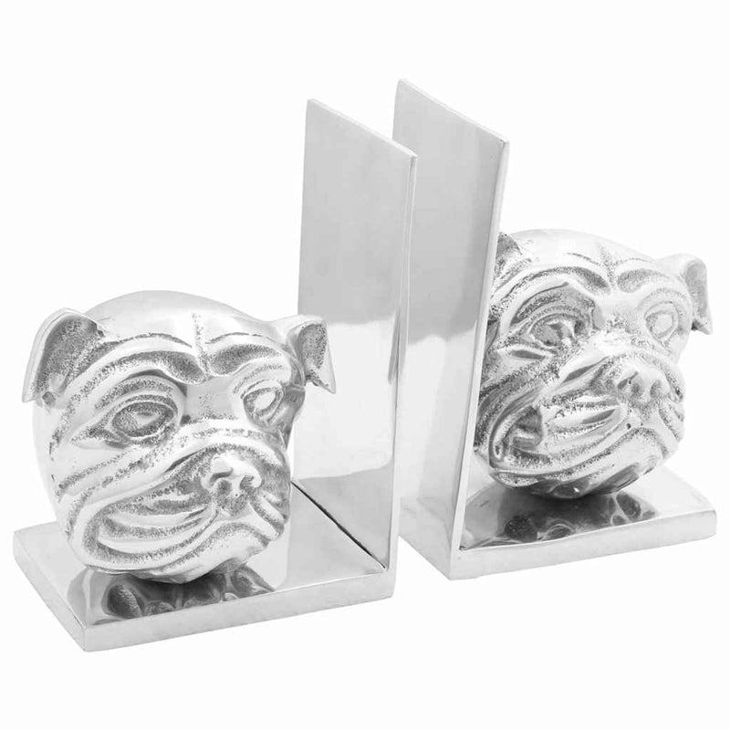Load image into Gallery viewer, Vidaxl boekensteunen 2 pcs zilver 8 x 12 x 16,5 cm aluminium