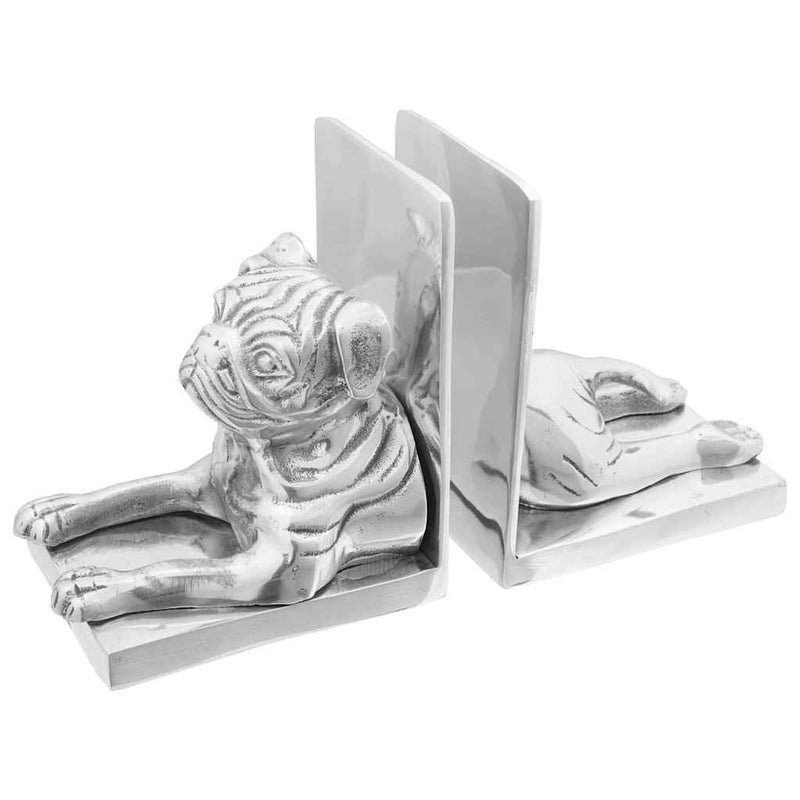 Load image into Gallery viewer, Vidaxl boekensteunen 2 pcs zilver 12 x 15 x 18 cm aluminium