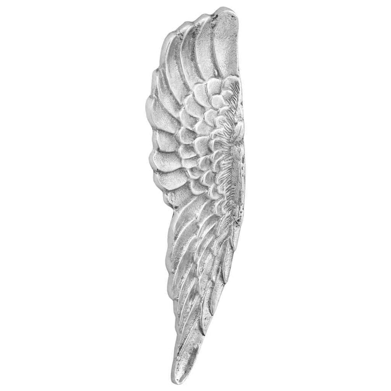 Load image into Gallery viewer, Vidaxl vleugels beeldhouwwerk zilver 31 x 5 x 91 cm aluminium