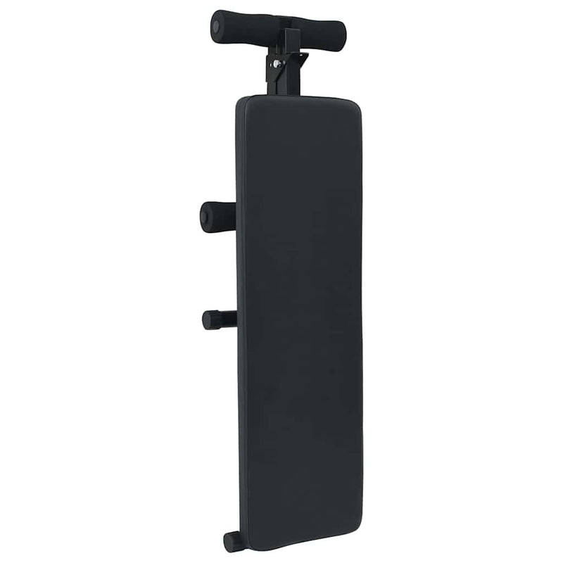 Load image into Gallery viewer, Vidaxl opkrolbank zwart 124 x 33,5 x 55 cm gepoedercoat staal