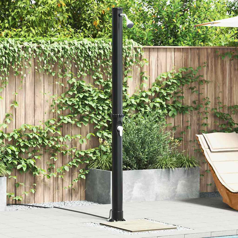Load image into Gallery viewer, Vidaxl buitenzonne-douche zwart 217 cm pvc en aluminium