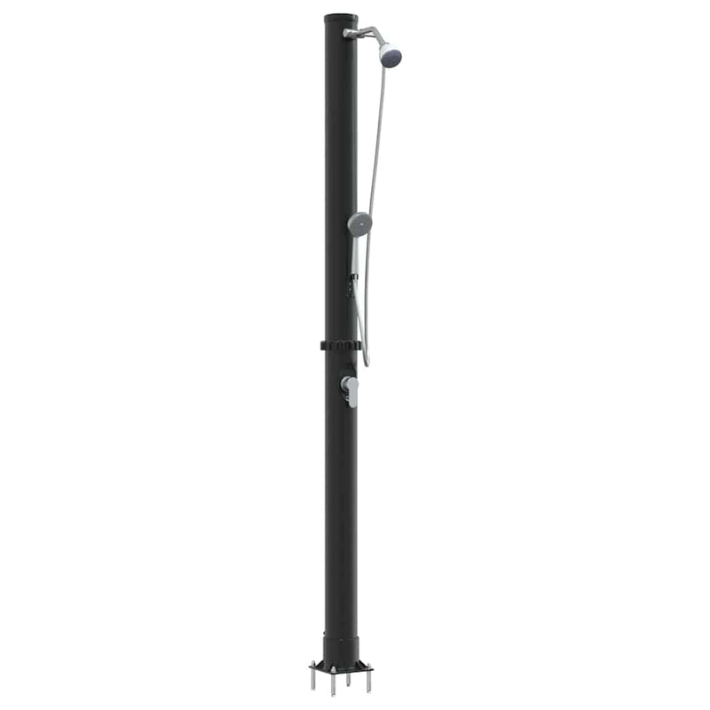 Load image into Gallery viewer, Vidaxl buitenzonne-douche zwart 217 cm pvc en aluminium