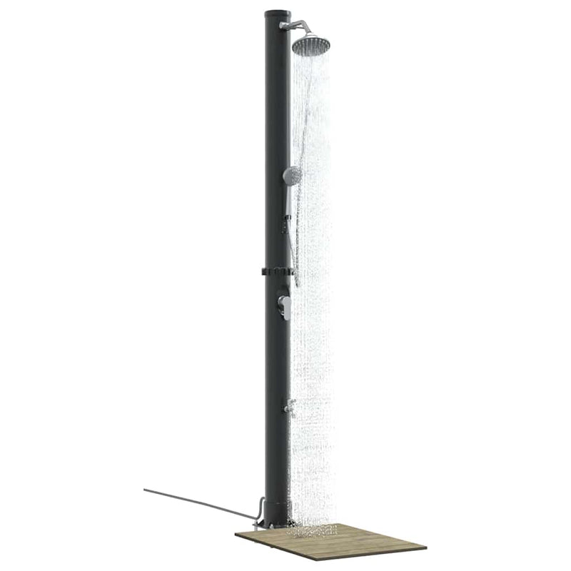 Load image into Gallery viewer, Vidaxl buitenzonne-douche zwart 217 cm pvc en aluminium