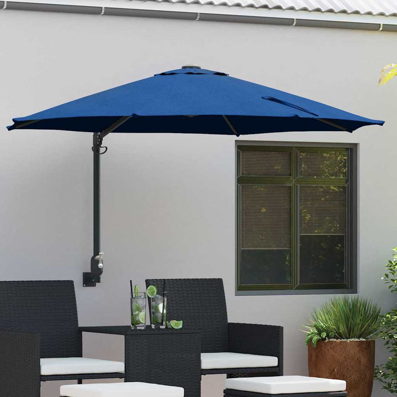 Load image into Gallery viewer, Vidaxl tuinparasol azurblauw 248 x 248 x 148 cm polyester en staal