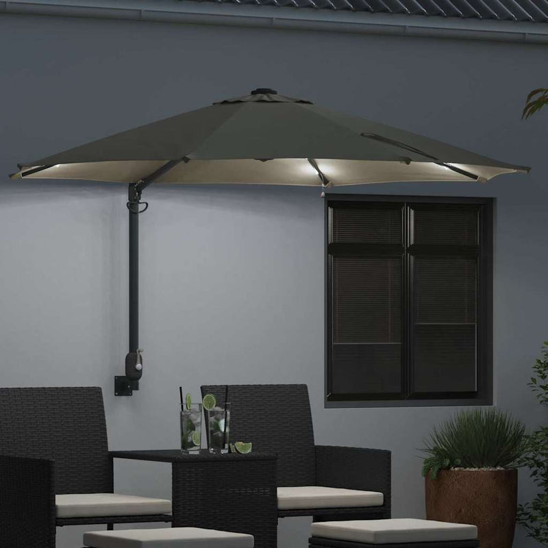 Load image into Gallery viewer, Vidaxl tuinparasol zand 248 x 248 x 148 cm polyester en staal
