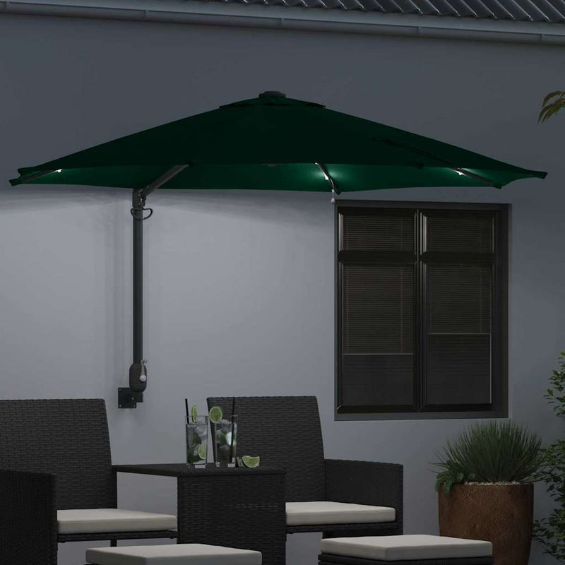 Load image into Gallery viewer, Vidaxl tuinparasol groen 248 x 248 x 148 cm polyester en staal