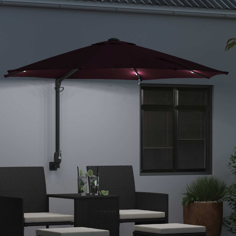 Load image into Gallery viewer, Vidaxl tuinparasol bordeaux rood 248 x 248 x 148 cm polyester en staal