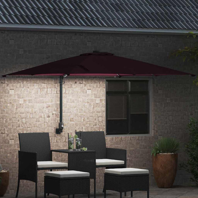Load image into Gallery viewer, Vidaxl tuinparasol bordeaux rood 248,5 x 247,5 x 160 cm