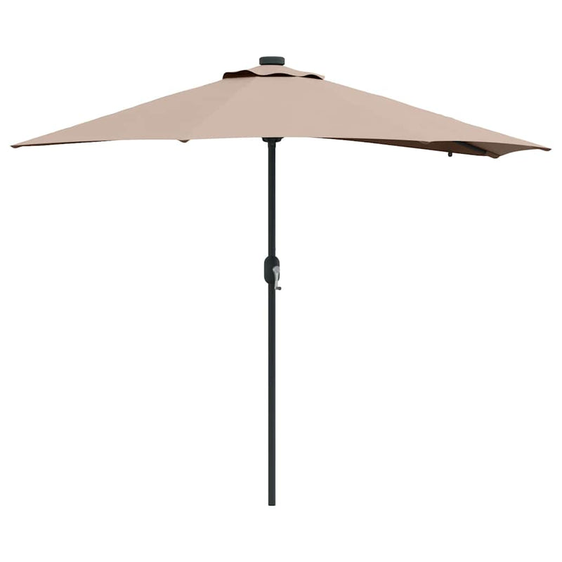 Load image into Gallery viewer, Vidaxl tuinparasol taupe 294 x 150 x 223 cm polyester en staal