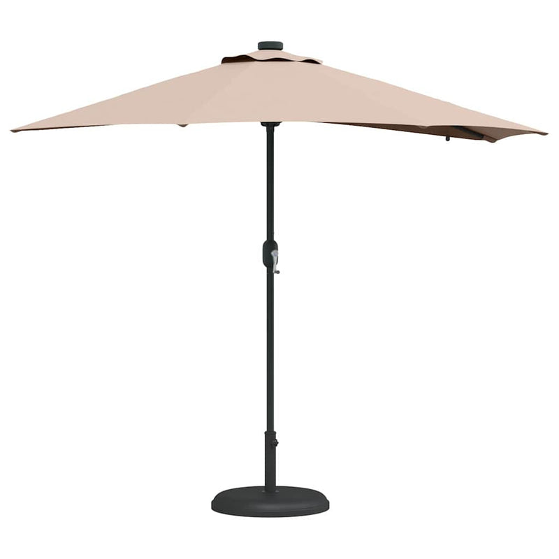 Load image into Gallery viewer, Vidaxl tuinparasol taupe 294 x 150 x 223 cm polyester en staal