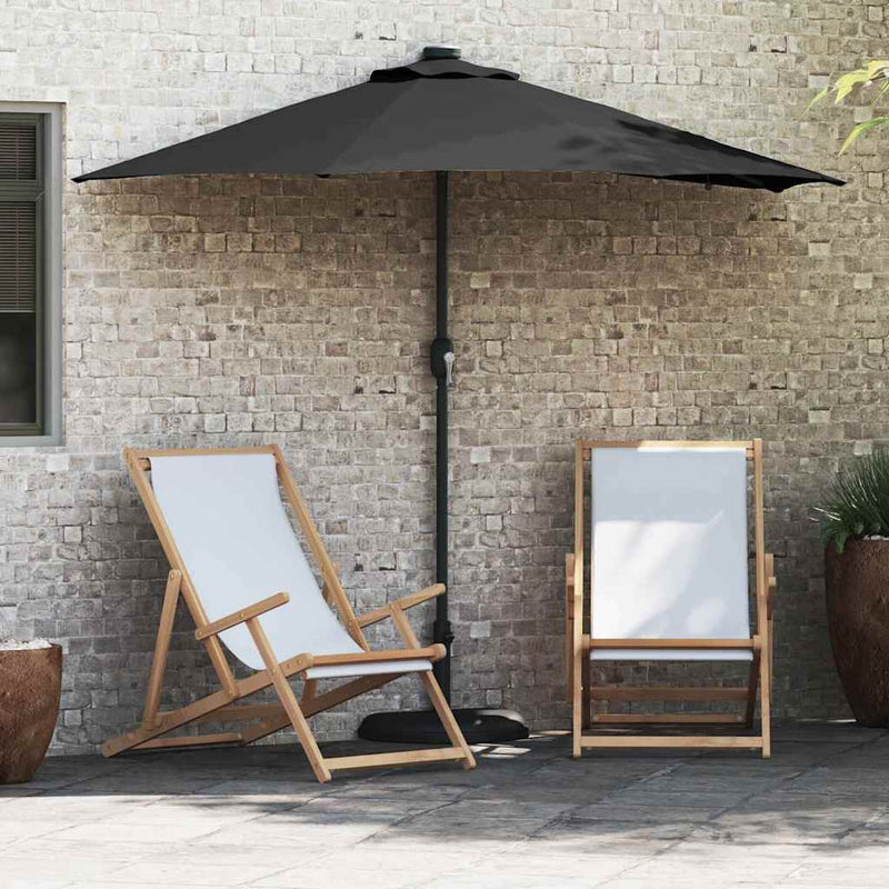 Load image into Gallery viewer, Vidaxl tuinparasol zwart 294 x 150 x 223 cm polyester en staal