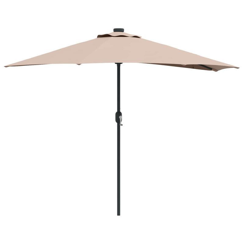 Load image into Gallery viewer, Vidaxl tuinparasol taupe 294 x 150 x 224 cm polyester en staal