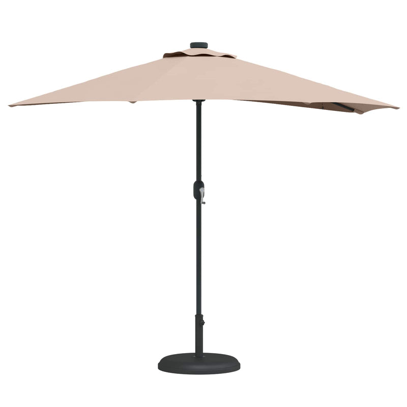Load image into Gallery viewer, Vidaxl tuinparasol taupe 294 x 150 x 224 cm polyester en staal