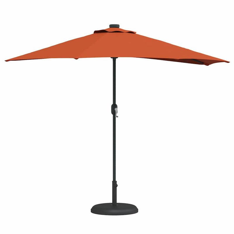 Load image into Gallery viewer, Vidaxl tuinparasol terracotta 294 x 150 x 224 cm polyester en staal