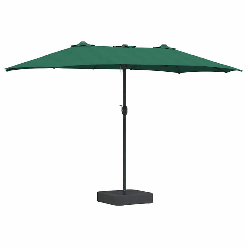 Load image into Gallery viewer, Vidaxl tuinparasol groen 385 x 209 x 244 cm polyester en staal