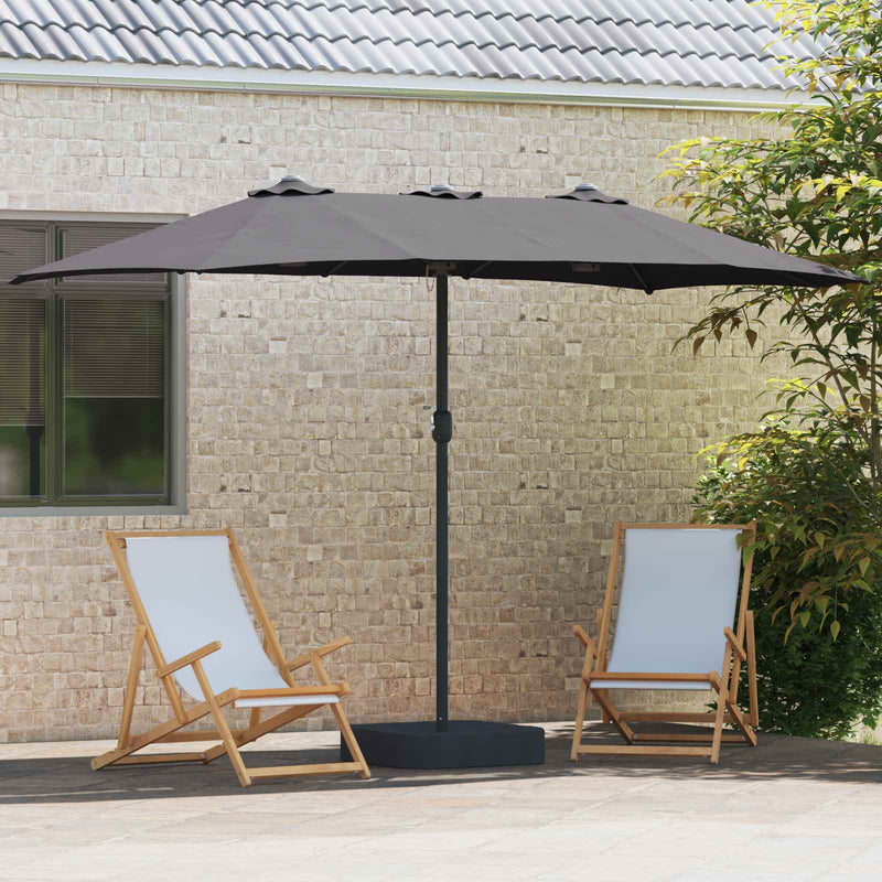 Load image into Gallery viewer, Vidaxl tuinparasol antraciet 385 x 209 x 244 cm polyester