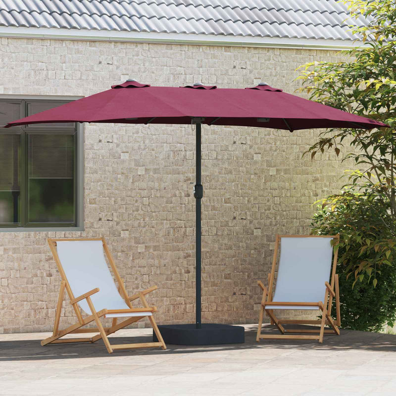 Load image into Gallery viewer, Vidaxl tuinparasol bordeaux rood 385 x 209 x 244 cm polyester