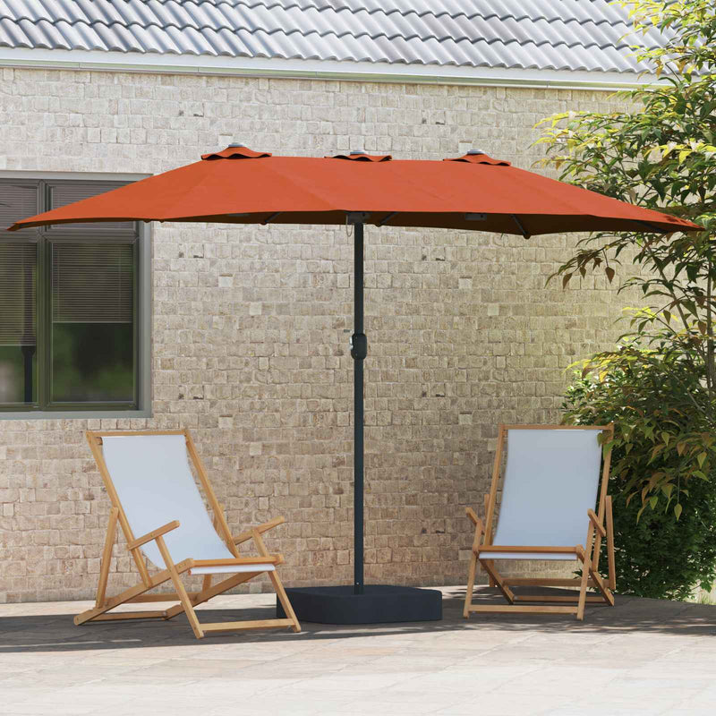 Load image into Gallery viewer, Vidaxl tuinparasol terracotta 385 x 209 x 244 cm polyester