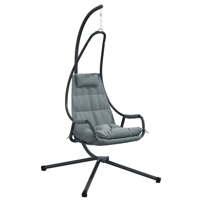 Load image into Gallery viewer, Vidaxl hangende ei-stoel antraciet 94 x 107 x 196,5 cm staal