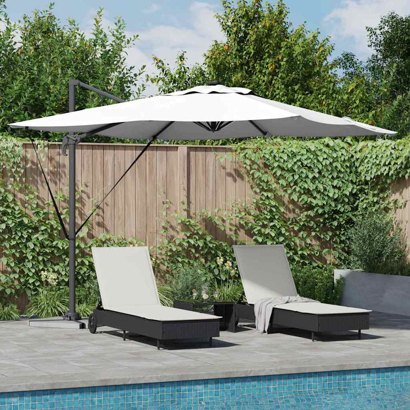 Load image into Gallery viewer, Vidaxl parasol zand 286 x 284 x 270 cm aluminium en polyester