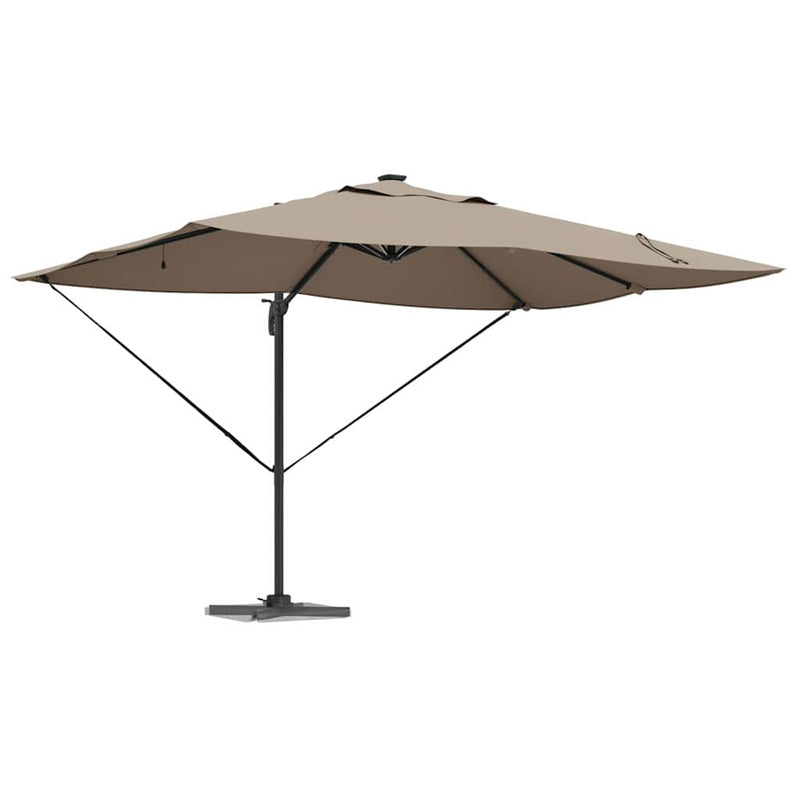 Load image into Gallery viewer, Vidaxl parasol taupe 352 x 251 x 265 cm polyester en aluminium