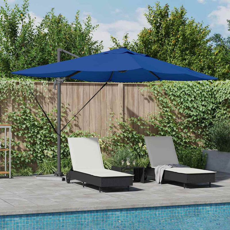 Load image into Gallery viewer, Vidaxl parasol azurblauw 352 x 251 x 265 cm polyester en aluminium