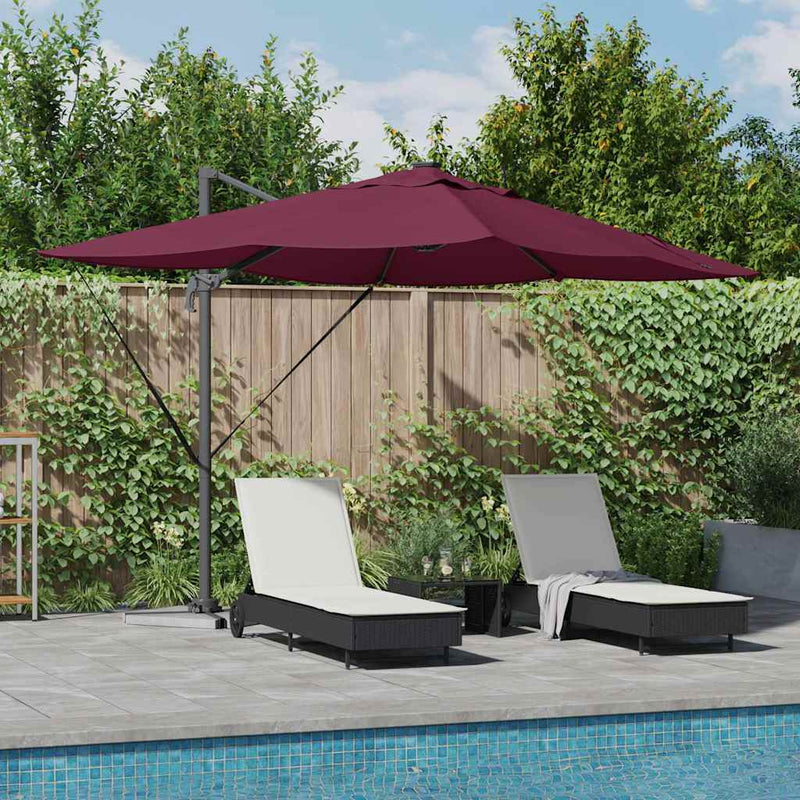 Load image into Gallery viewer, Vidaxl parasol bordeaux rood 352 x 251 x 265 cm polyester en aluminium