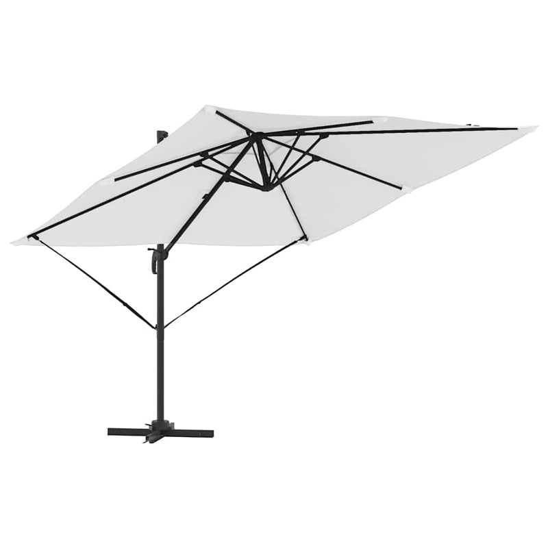 Load image into Gallery viewer, Vidaxl roma parasol beige 286 x 284 x 265 cm aluminium en polyester