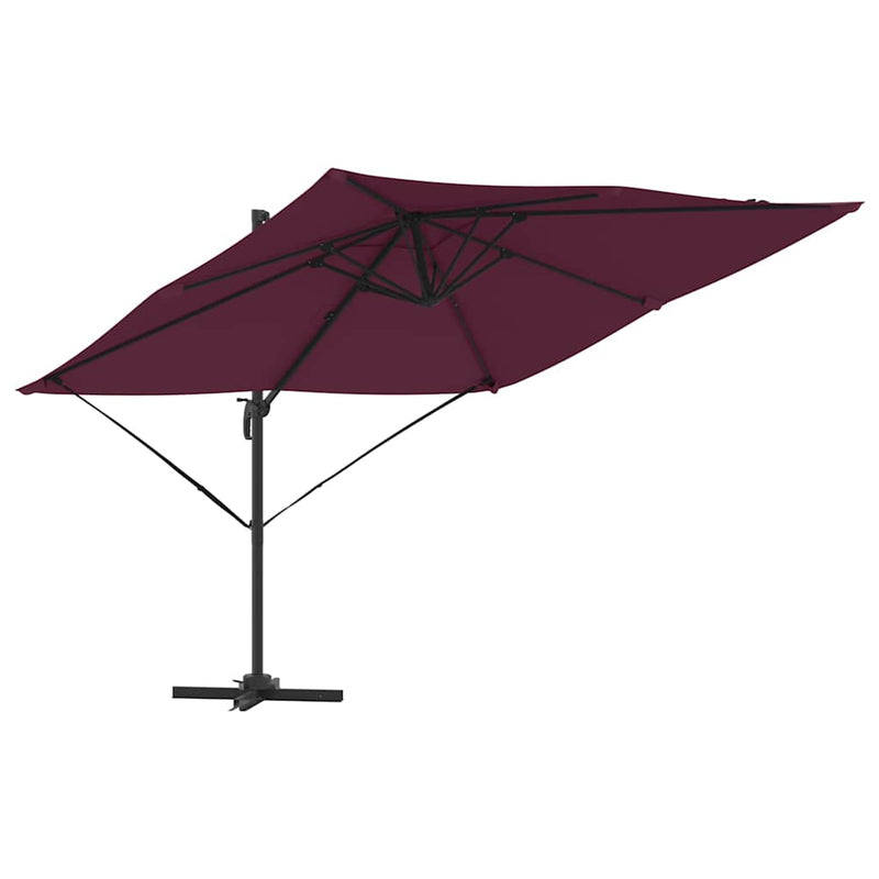 Load image into Gallery viewer, Vidaxl roma parasol rood 286 x 284 x 265 cm aluminium en polyester