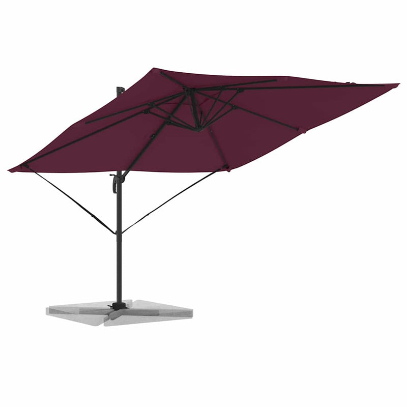 Load image into Gallery viewer, Vidaxl roma parasol rood 286 x 284 x 265 cm aluminium en polyester