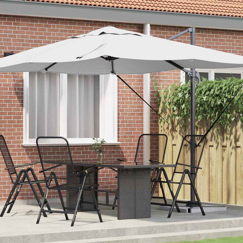 Load image into Gallery viewer, Vidaxl parasol zand 351 x 250 x 260 cm polyester en aluminium