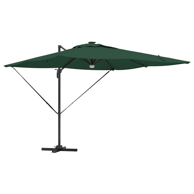 Load image into Gallery viewer, Vidaxl roma parasol groen 286 x 284 x 270 cm aluminium en polyester