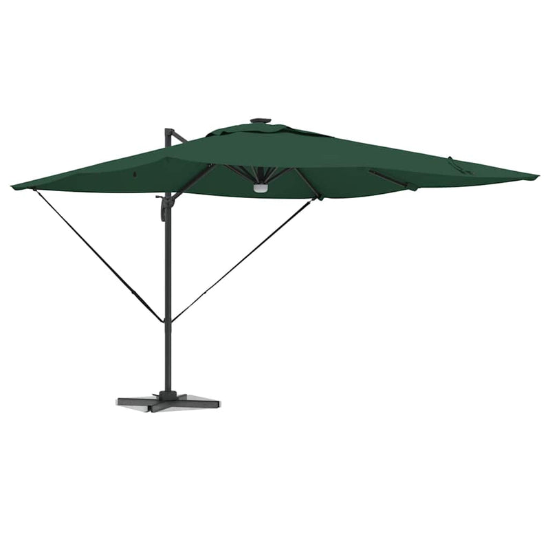 Load image into Gallery viewer, Vidaxl roma parasol groen 286 x 284 x 270 cm aluminium en polyester