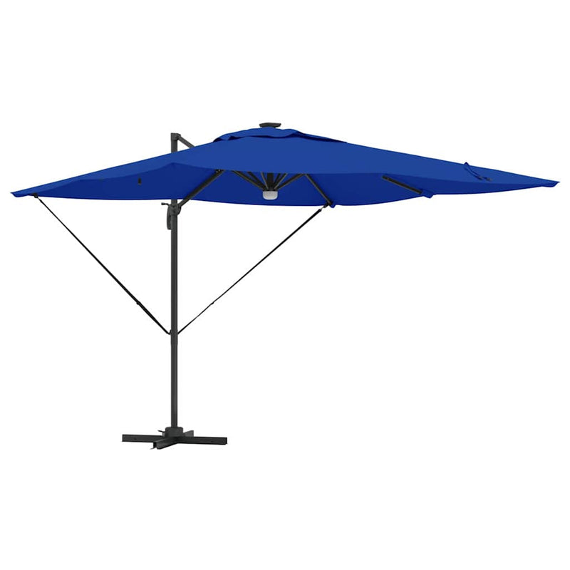 Load image into Gallery viewer, Vidaxl roma parasol blauw 286 x 284 x 270 cm aluminium en polyester