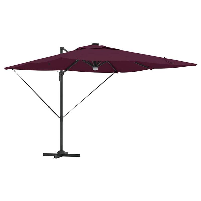 Load image into Gallery viewer, Vidaxl roma parasol rood 286 x 284 x 270 cm aluminium en polyester
