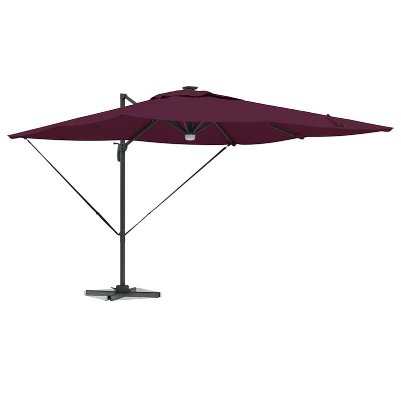 Load image into Gallery viewer, Vidaxl roma parasol rood 286 x 284 x 270 cm aluminium en polyester