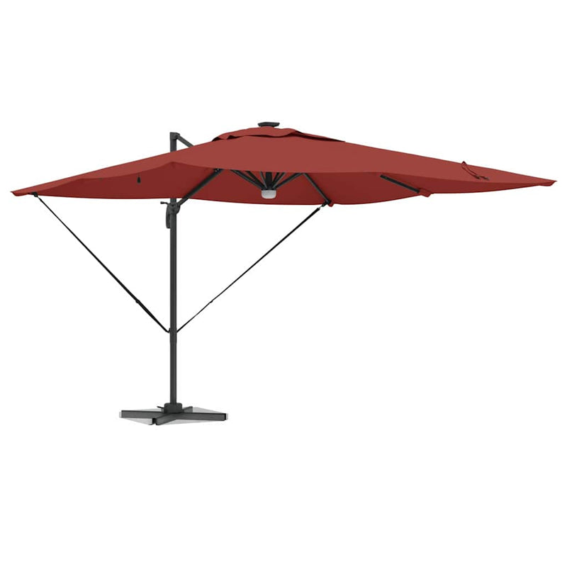 Load image into Gallery viewer, Vidaxl roma parasol rood 286 x 284 x 270 cm aluminium en polyester